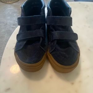 Vans striped blue Velcro sneakers